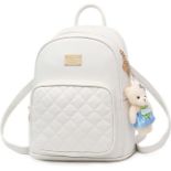 RRP £23.99 Girl's Backpack Purse for Women Small Girl Mini Daypack PU Leather Improved Cute