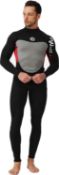 Ultra Stretch 3mm Neoprene Wetsuit for Men, Full Body UV Protection Fashion Print Scuba Diving Suits