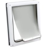 RRP £38.99 Pet Prime 2 Ways Locking Pet Flap Door For Dogs Pet Door with Transparent flap (Large)