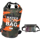 RRP £57 Set of 3 x Idefair 30L Waterproof Dry Bag, Floating Dry Backpack Beach Bag Lightweight Dry