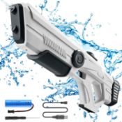 RRP £23.99 Electric Water Gun, One-Button Automatic Water Pistol for Kids Adults, 20-32FT Range