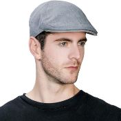 RRP £90 Set of 6 x Comhats Mens Flat Duckbill Hat English Irish Newsboy Driver Cap for Men Sharp