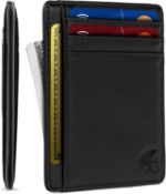 RRP £100 Set of 10 x POWR Mens Wallet, Slim Wallet RFID Blocking Minimalist Credit Card Holder