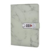 RRP £180, Set of 18 x PU Leather Notebook(Marble pattern), A5 Wire Binding Daily Notebook, Secret
