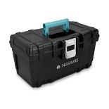 RRP £23.99 Navaris Tool Box 16 Inch - 40cm Rugged Plastic Multi-Purpose Toolbox Case with Lift-Out