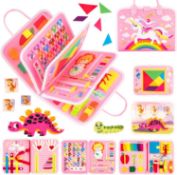 RRP £180 Set of 15 x ARANEE Kids Busy Board Sensory Toys Montessori Toys Skills Board for