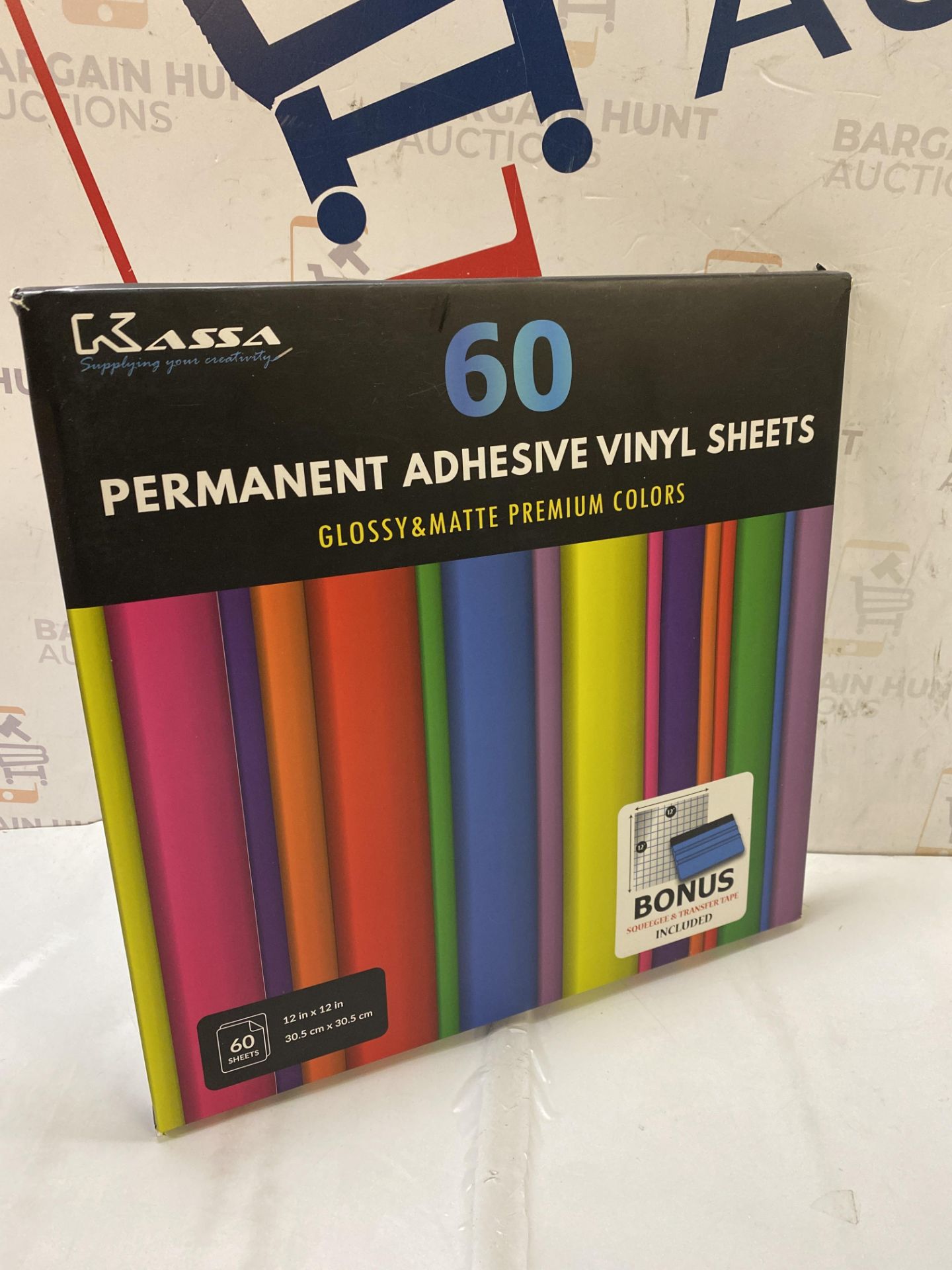 RRP £20.99 Kassa Permanent Adhesive Vinyl Sheets - Bundle of Assorted Colors (Matte & Glossy) - - Image 2 of 2