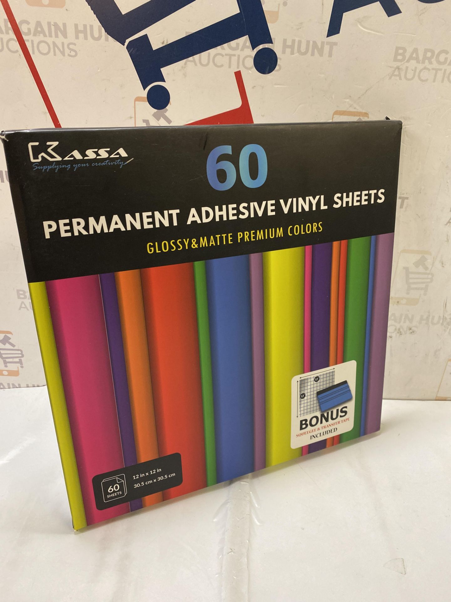 RRP £20.99 Kassa Permanent Adhesive Vinyl Sheets - Bundle of Assorted Colors (Matte & Glossy) - - Image 2 of 2