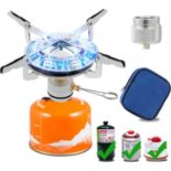 RRP £100 Set of 5 x Vihir Backpacking Stove Portable Camping Stove Burner, Small Backpack Stoves