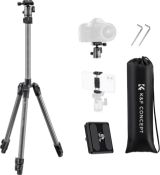RRP £46.99 K&F Concept 66''/168cm Compact Tripod for Camera and Phone, 8kg/17.6lbs Load Capacity