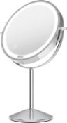 RRP £24.99 Auxmir Magnifying Makeup Mirror with 1X/10X Magnification, Double-sided Mirror with 54