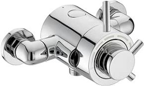 RRP £105 Emso Round Exposed Thermostatic Shower Valve with Bottom Outlet