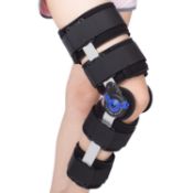 RRP £57.99 Tairibousy Hinged Knee Brace ROM Post Op Knee Immobilizer Adjustable with Side Leg