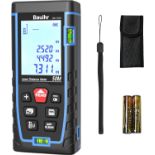 Bauihr Laser Measure Device, 50M/165ft Laser Distance Measure with 2 Bubble Levels, Portable Lazer