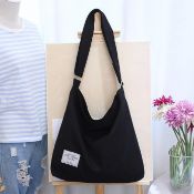 RRP £120 Set of 10 x Hobo Bag, Women's Canvas Handbag Crossbody Bag Beach Bag Simple Shoulder Bag