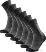 RRP £22.99 DANISH ENDURANCE Outdoor Walking Thermal Socks, Merino Wool, Premium Comfort Hiking Socks