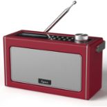 RRP £69.99 i-box DAB Radio Portable, DAB/DAB Plus Radio, FM Radio, Portable Bluetooth Speaker,