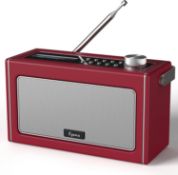 RRP £69.99 i-box DAB Radio Portable, DAB/DAB Plus Radio, FM Radio, Portable Bluetooth Speaker,