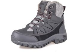 RRP £69.99 GRITION Women Hiking Boots Waterproof Winter Warm Mid Rise Ladies Comfortable Walking