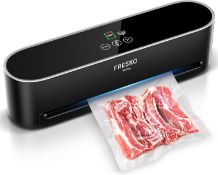 RRP £29.99 FRESKO Hands-Free Full Automatic Vacuum Sealer Machine, Automatic Moisture Detection Food