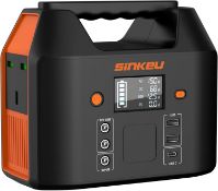 RRP £119 SinKeu Portable Power Station,27000mAh/99Wh Solar Generator with 230V/150W AC Outlet for