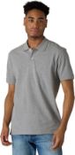 RRP £19.99 LAPASA Men's Polo Shirt Pure Cotton Fabric Relaxed in Fit XL Heather, XL