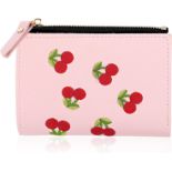 RRP £48 Set of 12 x TIESOME Women's Wallets Cute Fashion Cherry Small Wallet Short Ladies Wallet