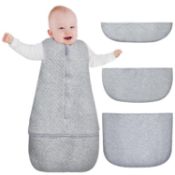 RRP £25.99 Lictin Baby Sleeping Bag, 2.5tog Sleeveless Sleep Sack with 3 detachable bottoms,