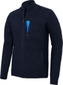 RRP £35.99 Pioner Camp Men's Knitted Cardigan Full Front Zipper Thick Classic Long-Sleeve Cardigan