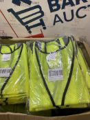 Set of 2 x 10-Pack Yellow High Visbility Safety Vests