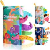 RRP £70 Set of 7 x LOL-FUN 3 PCS Soft Book for Babies, Baby Cloth Book for Infant & Toddler with
