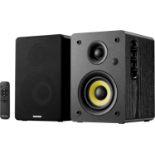 RRP £129 Sanyun SW206 80W Active Dual-Mode Bookshelf Speakers, 4inch Studio Monitor and HiFi Mode,