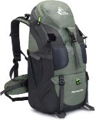 Bseash 50L Hiking Backpack, Water Resistant Lightweight Outdoor Sport Daypack
