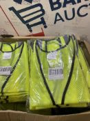 Set of 2 x 10-Pack Yellow High Visbility Safety Vests