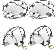 RRP £49.99 Live Animal Traps - Pack of 4 Small Medium Animal Hunting Trap for Cat Raccoon Rabbit