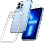 RRP £64 Set of 8 x ivoler [4 in 1] Camera Cover Case for iPhone 13 Pro, with 3 Pack Tempered Glass