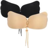 RRP £310 Set of 31 x (2 Pack) Reusable Push Up Strapless Bra, Invisible Adhesive Backless Bra