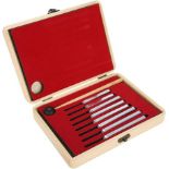 RRP £36.99 Tuning Fork Set, 8 Pcs Steel Tuning Forks with Wooden Box Mallet, Anti-Rust Physics