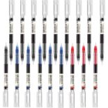 RRP £84 Set of 12 x (18pieces) Rollerball Pens 10 Pack Ballpoint Pens Black Ink 5 Pack handwriting