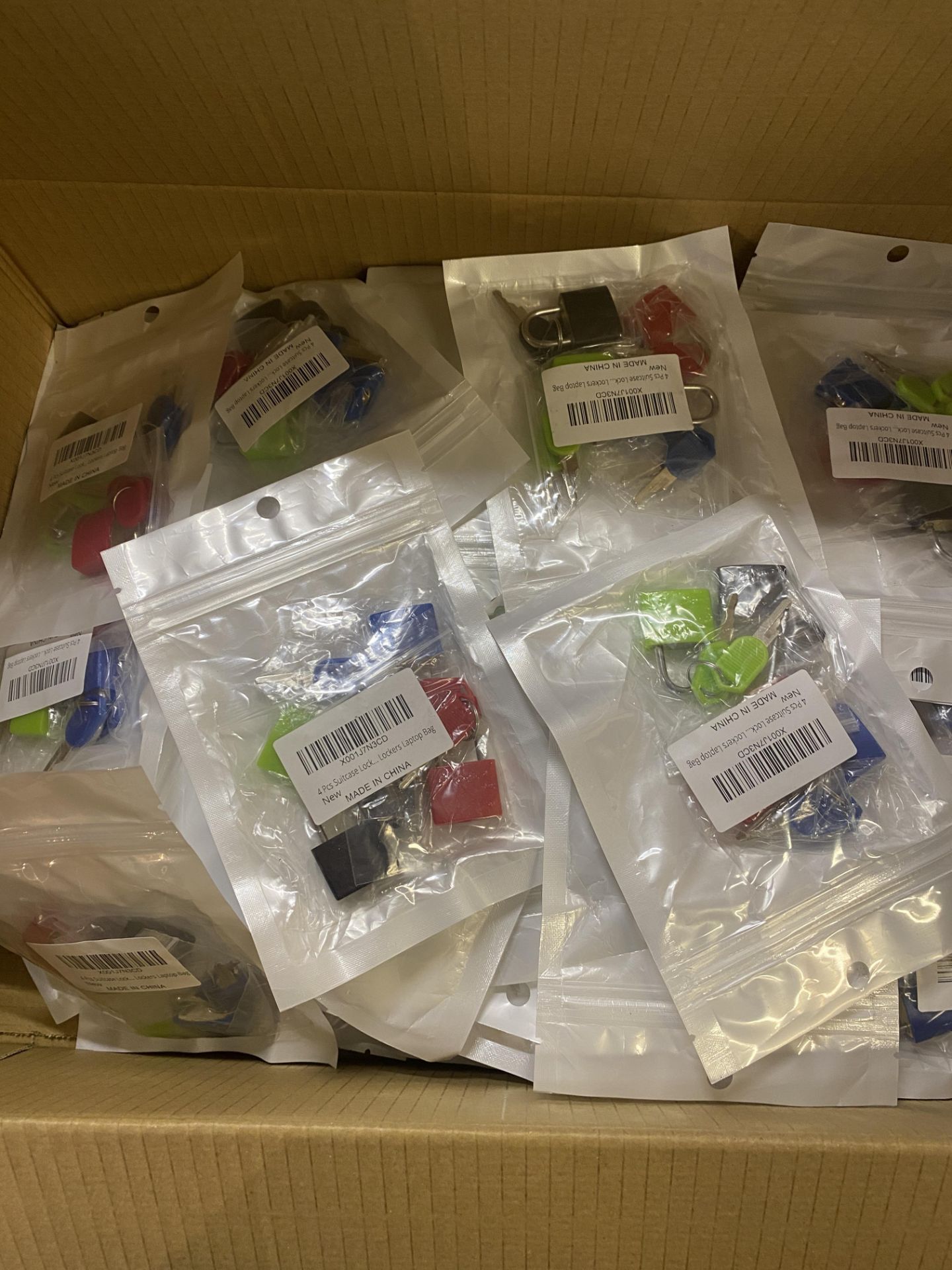 RRP £180 Lot of 30 x Lansonee 4 Pcs Suitcase Locks with Keys, Small Padlocks Luggage Locks Padlocks - Image 2 of 2