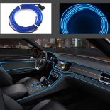 RRP £120 Set of 10 x USB Neon LED Light Glowing Electroluminescent Wire/El Wire for Automotive