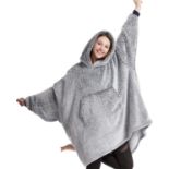 Set of 3 x HORIMOTE HOME Oversized Teddy Fleece Hoodie Blanket for Women Cuddly Sherpa Wearable