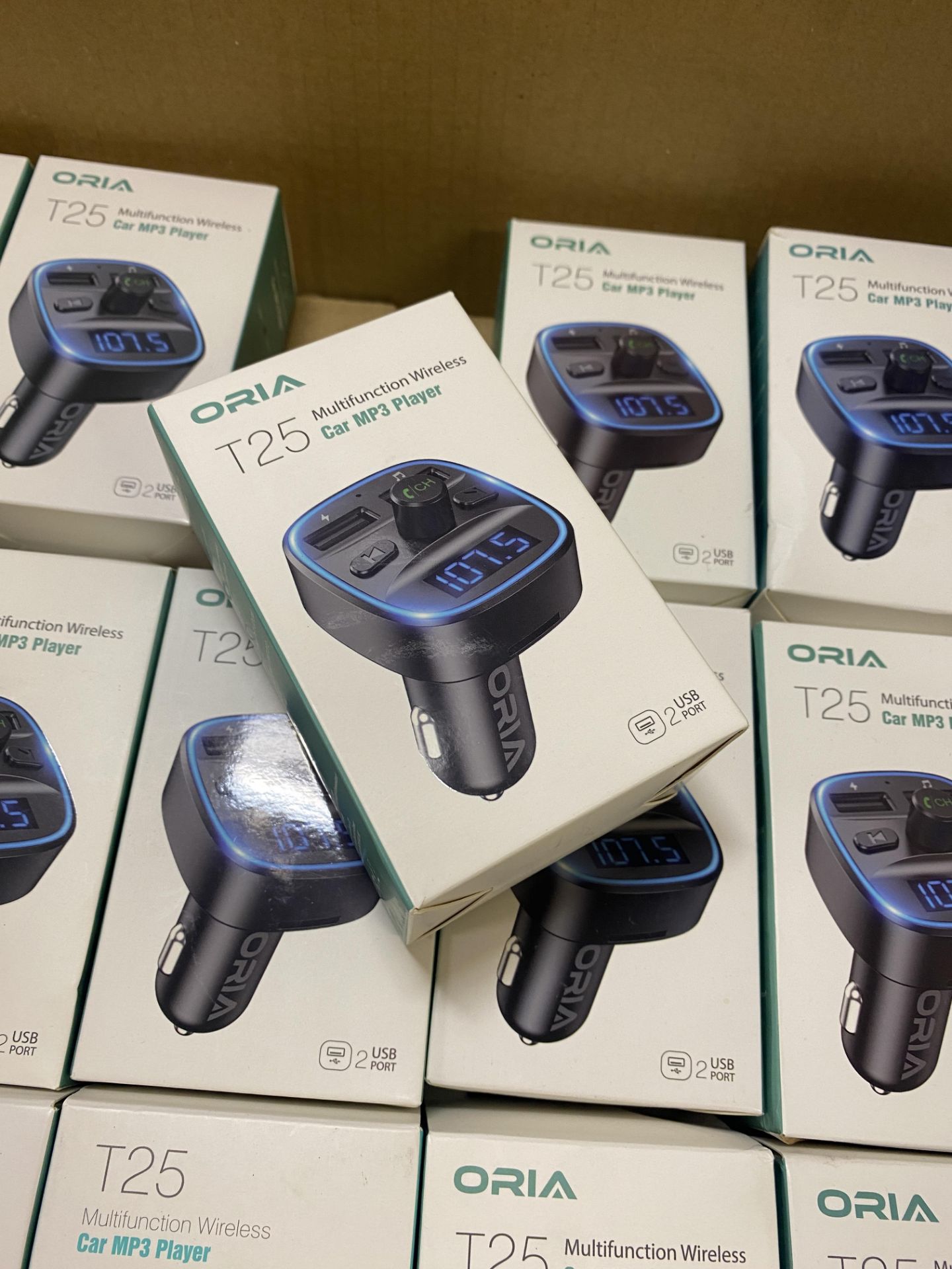 RRP £45 Set of 3 x ORIA Bluetooth FM Transmitter for Car, [Upgraded] Wireless in-Car Radio Adapter - Image 2 of 2