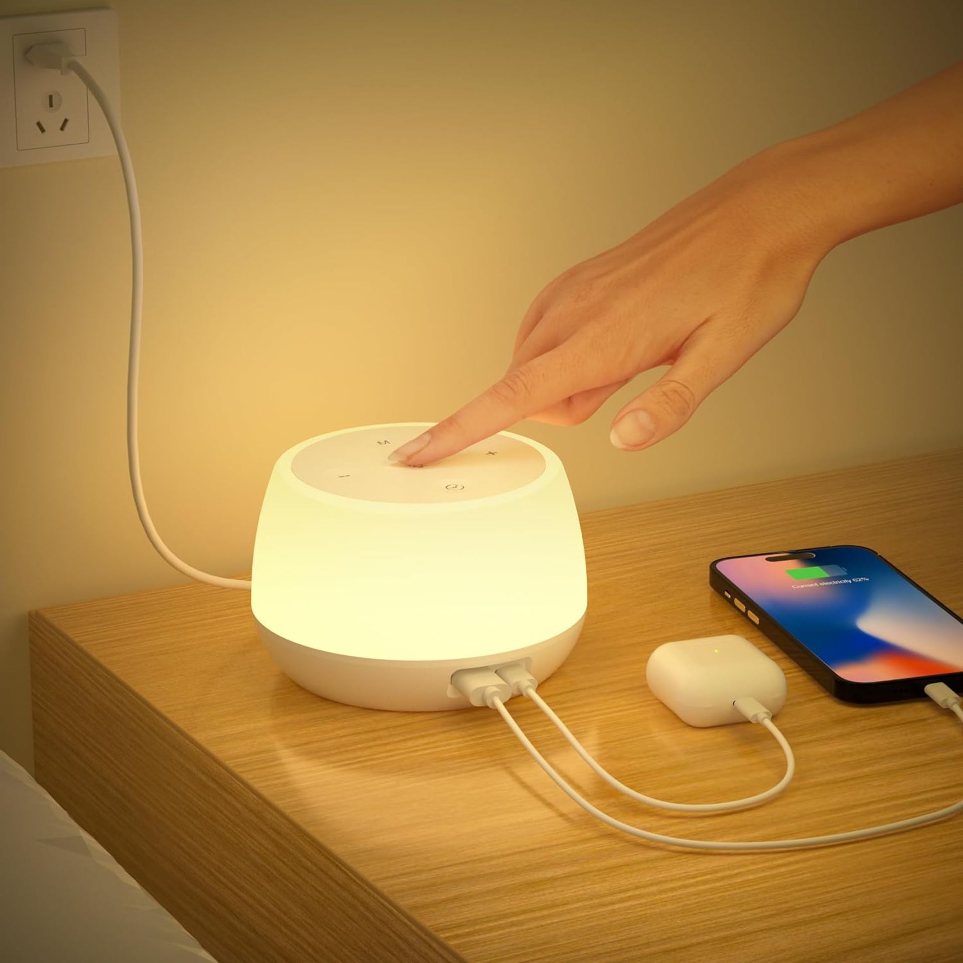 RRP £19.99 Görvitor LED Bedside Lamps with 20W USB Charging Port, Touch Lamps Bedside Dimmable