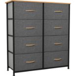 RRP £75.99 YITAHOME Chest of Drawers, Fabric 8-Drawer Storage Organizer Unit Sturdy Steel Frame,