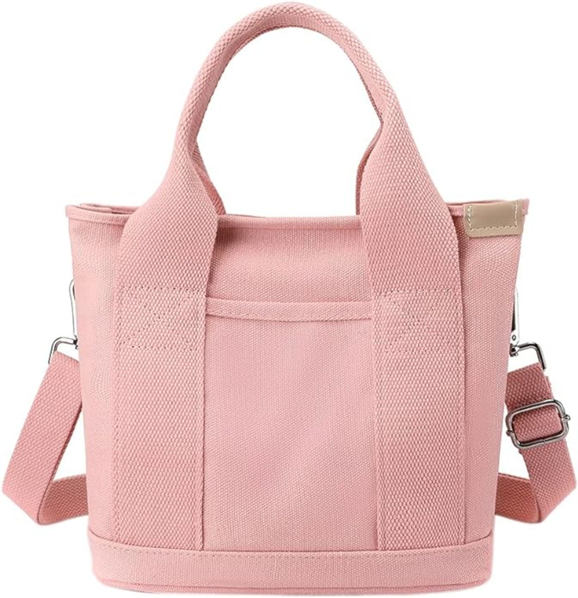 Canvas Tote Bags for Women Mini Crossbody Bags with Zipper Handbag Tote Purse Tote Shopping Bag