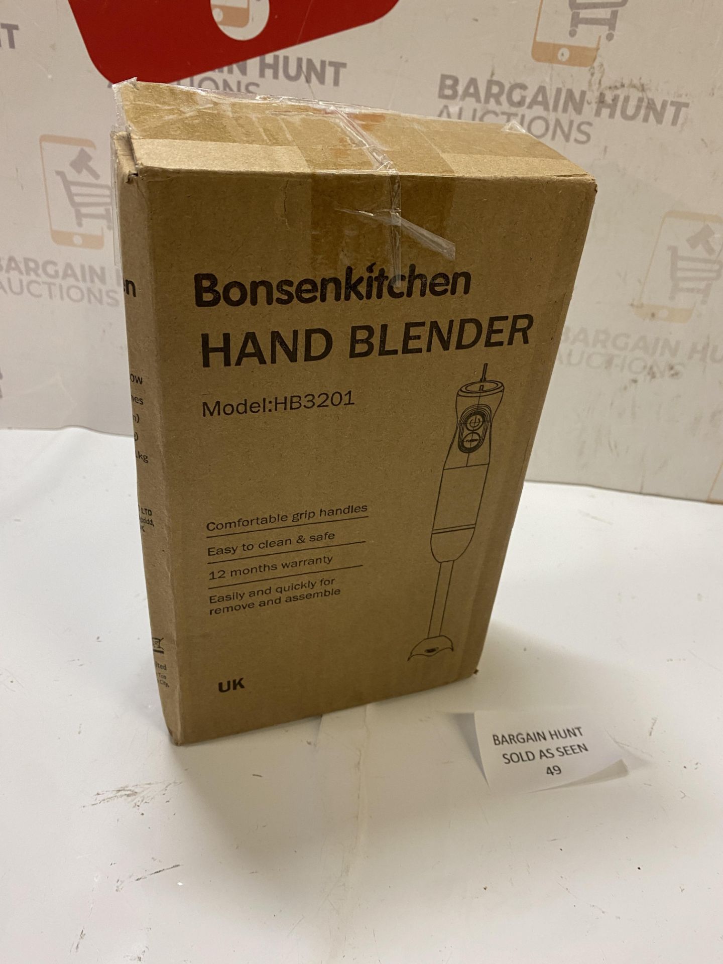 RRP £19.99 Bonsenkitchen Hand Blender, Immersion Blender Handheld, Stick Blender Electric with - Image 2 of 2