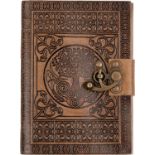 RRP £29.99 DreamKeeper Handmade Leather Diary – Celtic Embossed Travel Journal Antique Tree of