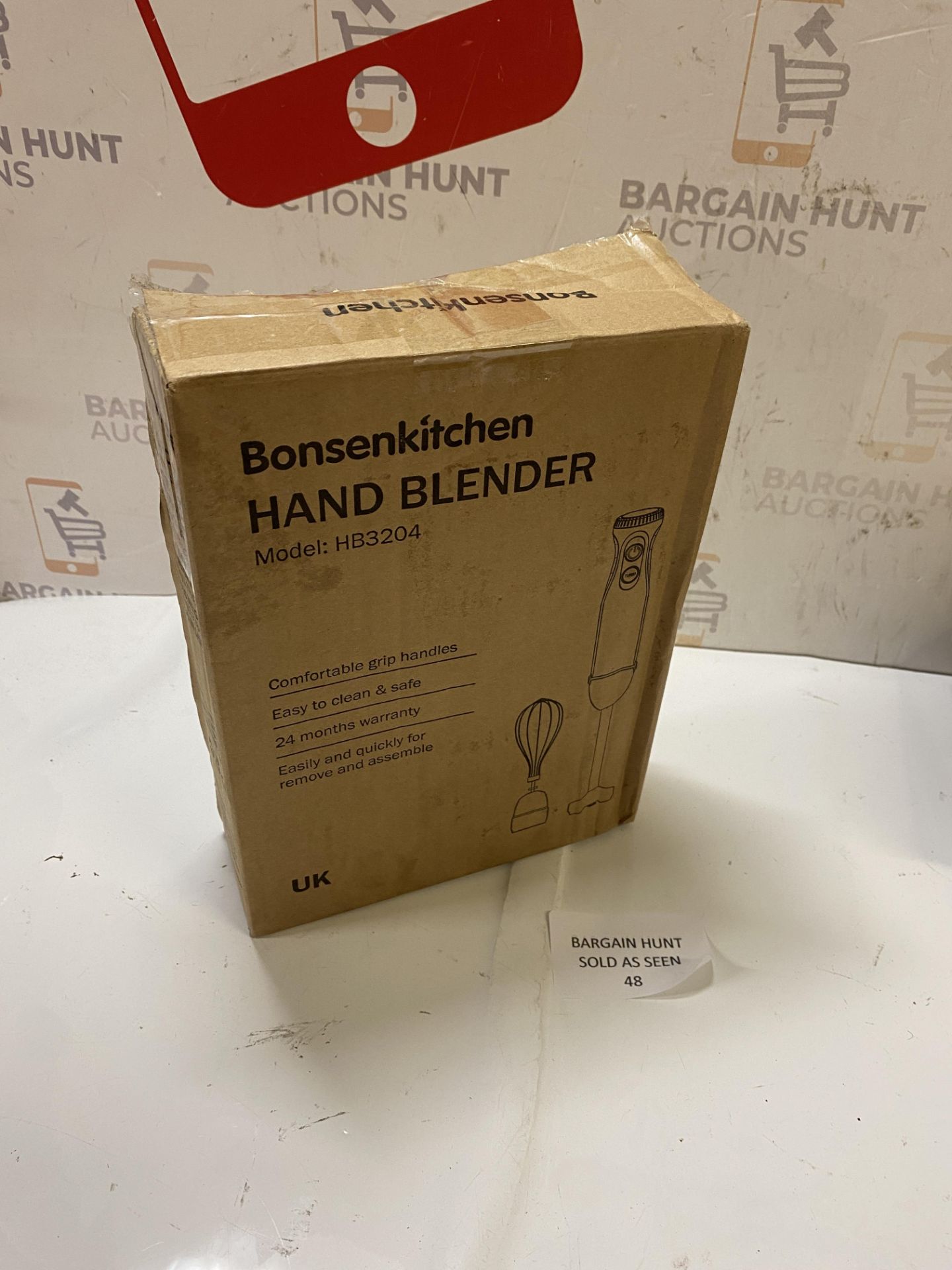 RRP £23.99 Bonsenkitchen Hand Blender, 2-in-1 Multi-Purpose Stick Blender with Whisk, Powerful 1000W - Image 2 of 2