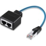 RRP £400 Lot of 50 x JONIFUN Ethernet Splitter 1 to 2 - RJ45 High Speed Ethernet Cable Splitter